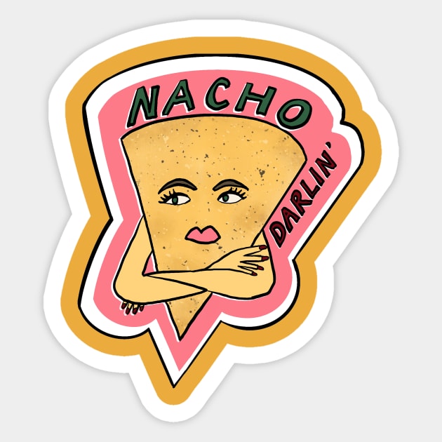 Nacho Darlin' Sticker by Katsillustration